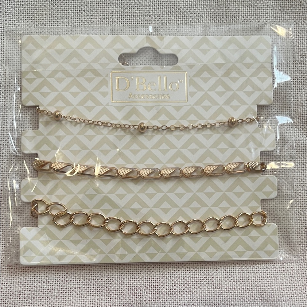 Gold Bracelet Trio for Women